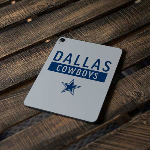 NFL Dallas Cowboys Silver Performance Series Apple iPad Pro Skin