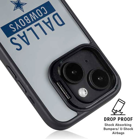 NFL Dallas Cowboys Silver Performance Series iPhone 14 Kickstand Case