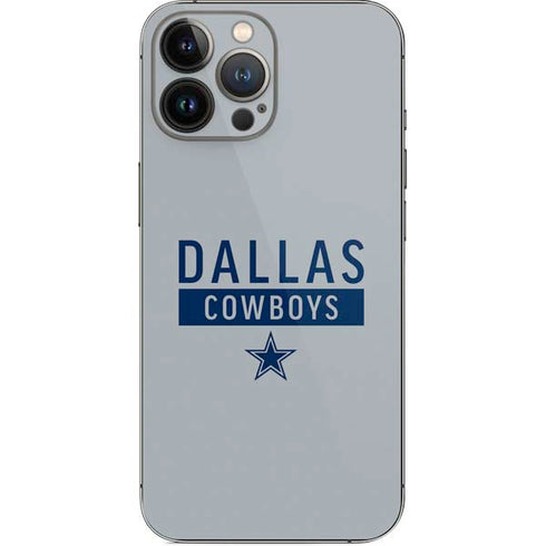 NFL Dallas Cowboys Silver Performance Series iPhone 15 Pro Max Skin