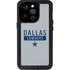 NFL Dallas Cowboys Silver Performance Series iPhone 15 Pro Waterproof Case