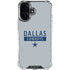 NFL Dallas Cowboys Silver Performance Series iPhone 16 Clear Case