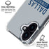 NFL Dallas Cowboys Silver Performance Series iPhone 16 Clear Case
