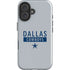 NFL Dallas Cowboys Silver Performance Series iPhone 16 Plus Impact Case