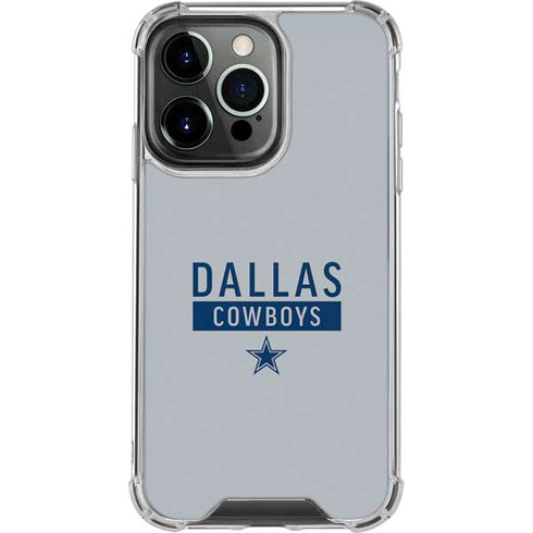 NFL Dallas Cowboys Silver Performance Series iPhone 16 Pro Clear Case