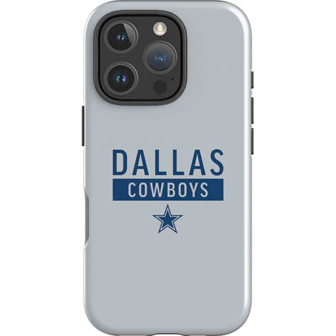 NFL Dallas Cowboys Silver Performance Series iPhone 16 Pro Impact Case