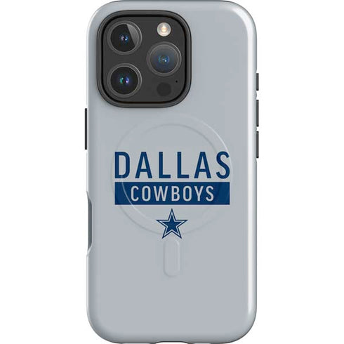 NFL Dallas Cowboys Silver Performance Series iPhone 16 Pro Magsafe Impact Case