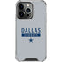 NFL Dallas Cowboys Silver Performance Series iPhone 16 Pro Max Clear Case