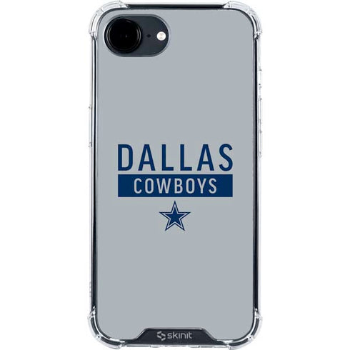 NFL Dallas Cowboys Silver Performance Series iPhone 16e Clear Case