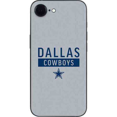 NFL Dallas Cowboys Silver Performance Series iPhone 16e Skin