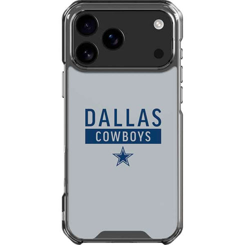NFL Dallas Cowboys Silver Performance Series iPhone 18 Pro Max Clear Case