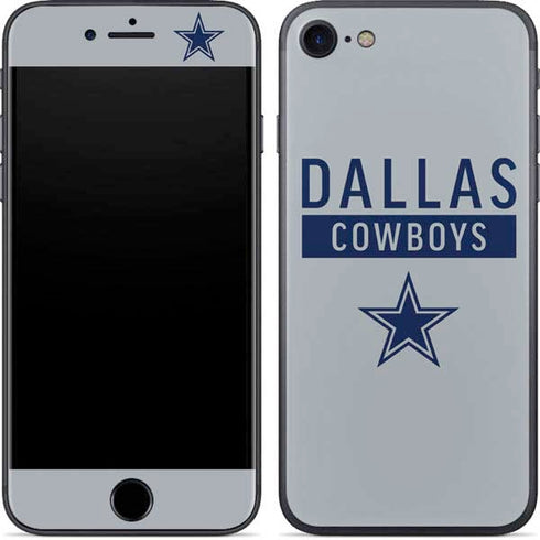 NFL Dallas Cowboys Silver Performance Series iPhone 8 Skin