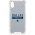 NFL Dallas Cowboys Silver Performance Series iPhone XS Clear Case