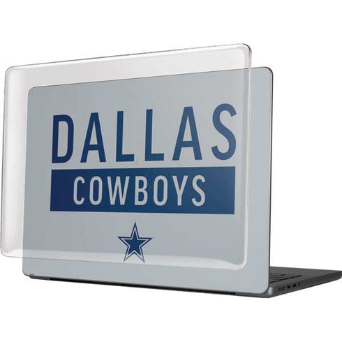 NFL Dallas Cowboys Silver Performance Series MacBook Pro 14in (2021-24) Case plus Skin
