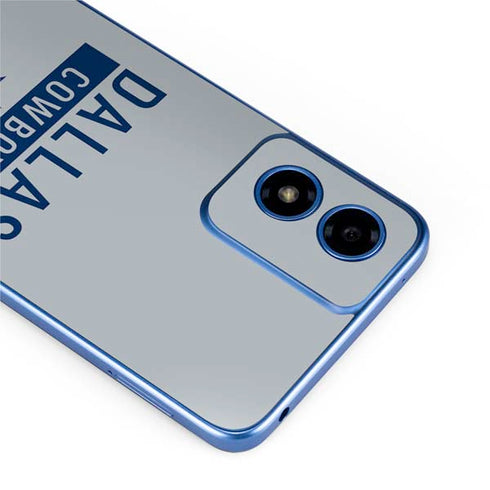 NFL Dallas Cowboys Silver Performance Series Moto G Play 4G (2024) Skin