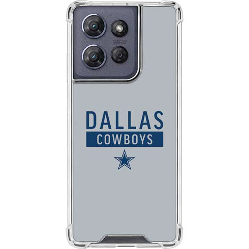 NFL Dallas Cowboys Silver Performance Series Moto G Power 5G (2025) Clear Case