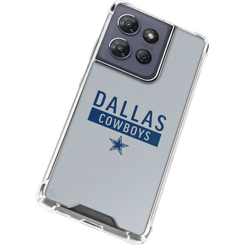 NFL Dallas Cowboys Silver Performance Series Moto G Power 5G (2025) Clear Case