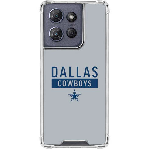 NFL Dallas Cowboys Silver Performance Series Moto G Stylus 5G (2025) Clear Case
