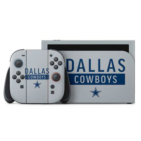 NFL Dallas Cowboys Silver Performance Series Nintendo Skins
