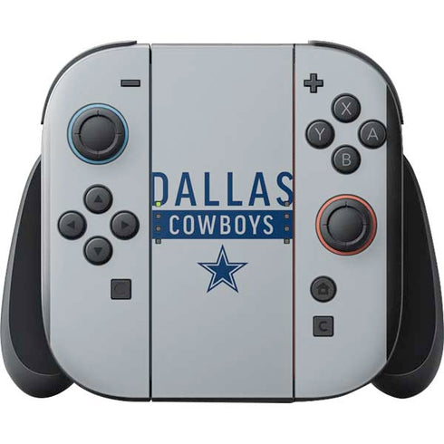 NFL Dallas Cowboys Silver Performance Series Nintendo Switch 2 (2025) with Joy-Con Skin