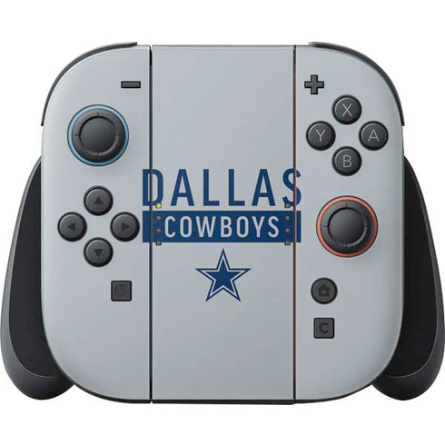 NFL Dallas Cowboys Silver Performance Series Nintendo Skins