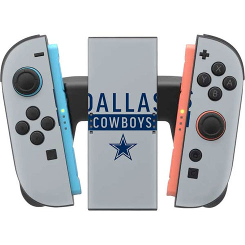 NFL Dallas Cowboys Silver Performance Series Nintendo Switch 2 (2025) Joy-Con Controller Skin