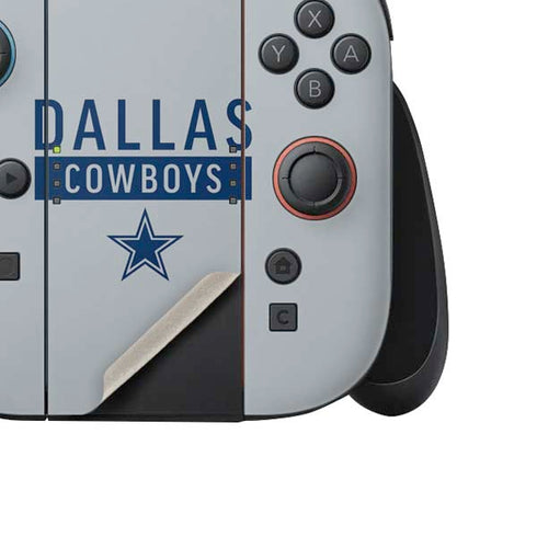NFL Dallas Cowboys Silver Performance Series Nintendo Switch 2 (2025) Joy-Con Controller Skin