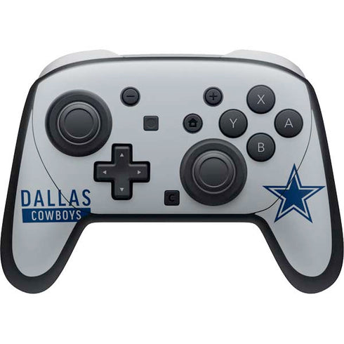NFL Dallas Cowboys Silver Performance Series Nintendo Switch 2 (2025) Pro Controller Skin