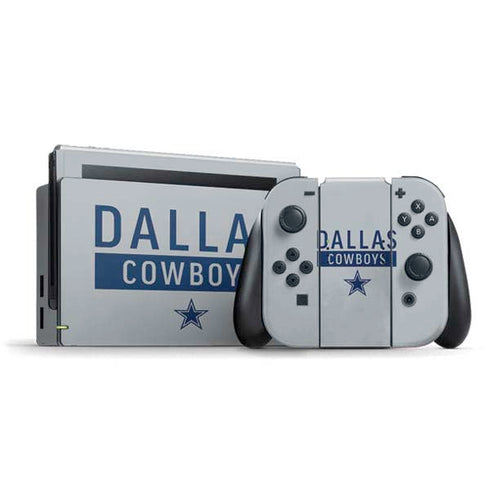 NFL Dallas Cowboys Silver Performance Series Nintendo Skins