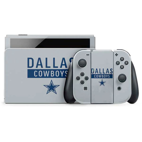 NFL Dallas Cowboys Silver Performance Series Nintendo Skins