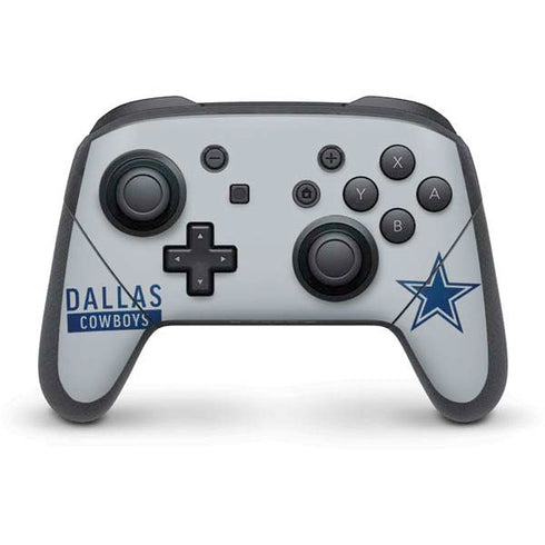 NFL Dallas Cowboys Silver Performance Series Nintendo Skins
