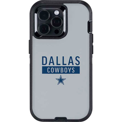 NFL Dallas Cowboys Silver Performance Series Otterbox Defender iPhone Skin