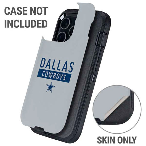 NFL Dallas Cowboys Silver Performance Series Otterbox Defender iPhone Skin