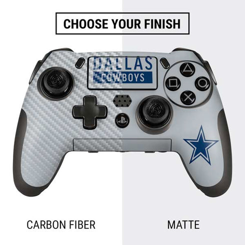NFL Dallas Cowboys Silver Performance Series PlayStation Scuf Vantage 2 Controller Skin