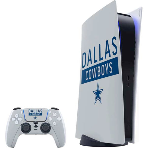 NFL Dallas Cowboys Silver Performance Series PlayStation PS5 Skins