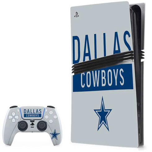 NFL Dallas Cowboys Silver Performance Series PlayStation PS5 Skins