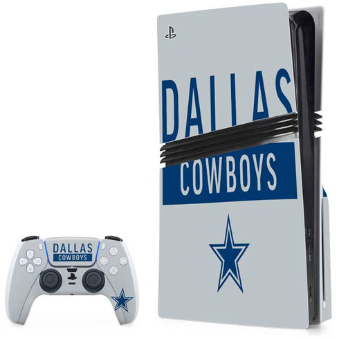 NFL Dallas Cowboys Silver Performance Series PlayStation PS5 Skins