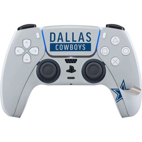 NFL Dallas Cowboys Silver Performance Series PS5 Pro Disk Bundle Skin
