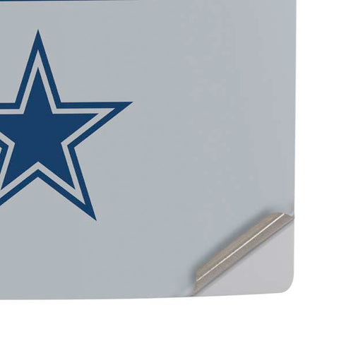 NFL Dallas Cowboys Silver Performance Series PS5 Pro Disk Console Skin