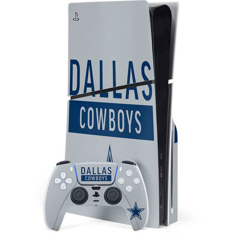 NFL Dallas Cowboys Silver Performance Series PlayStation PS5 Skins
