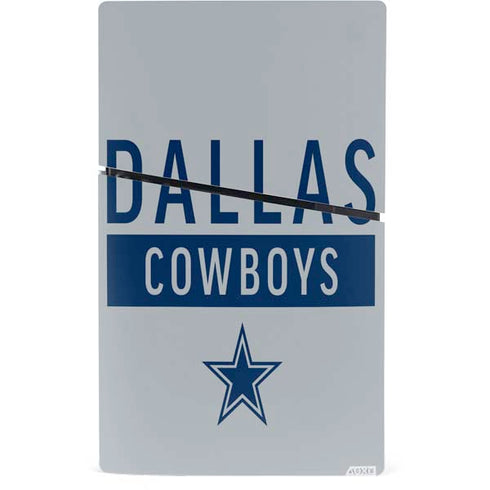 NFL Dallas Cowboys Silver Performance Series PS5 Slim Digital Edition Console Skin