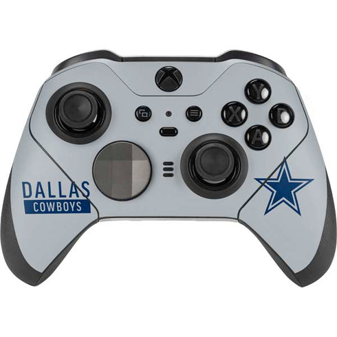 NFL Dallas Cowboys Silver Performance Series Xbox Elite Wireless Controller Series 2 Skin
