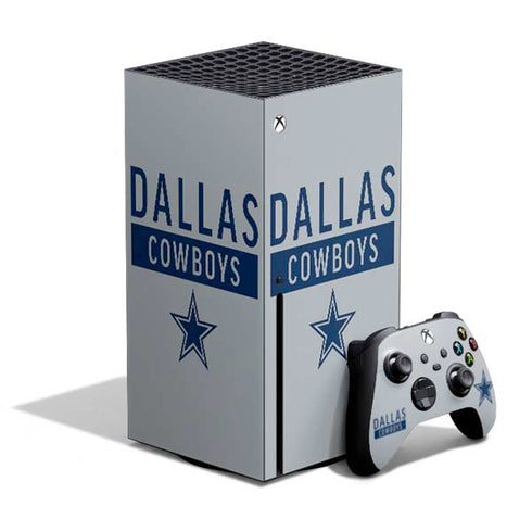 NFL Dallas Cowboys Silver Performance Series Xbox Series X Bundle Skin