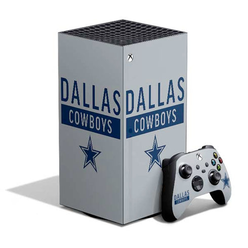 NFL Dallas Cowboys Silver Performance Series XBox Series X Digital Edition Bundle Skin