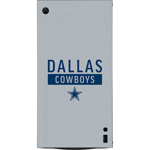NFL Dallas Cowboys Silver Performance Series XBox Series X Digital Edition Console Skin