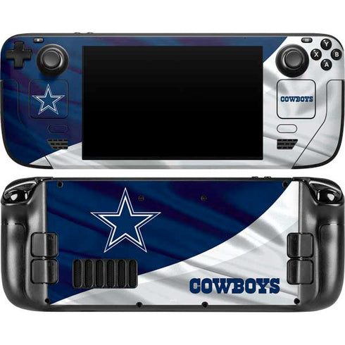 NFL Dallas Cowboys Steam Deck Handheld Gaming Computer OLED Skin