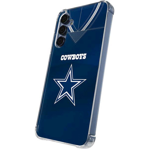 NFL Dallas Cowboys Team Jersey Galaxy A35 5G Clear Case