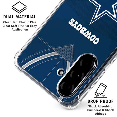 NFL Dallas Cowboys Team Jersey Galaxy A36 5G Clear Case