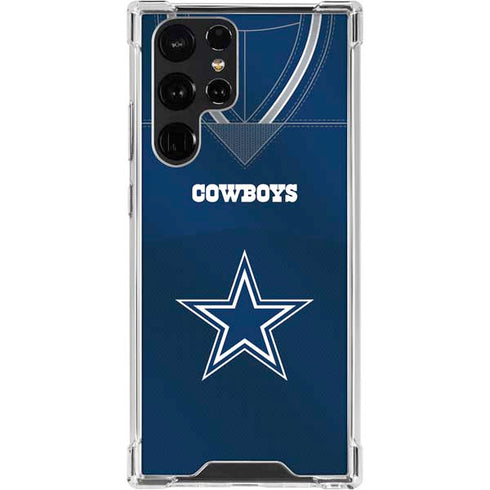 NFL Dallas Cowboys Team Jersey Galaxy S23 Ultra Clear Case