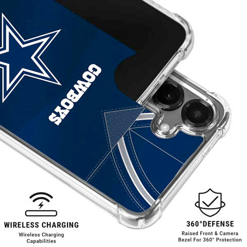 NFL Dallas Cowboys Team Jersey Galaxy S26 Clear Case