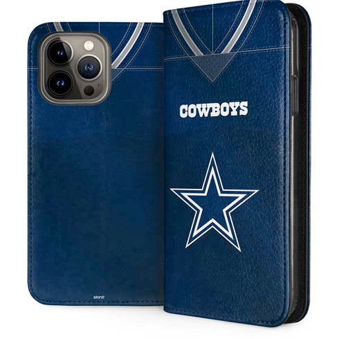 NFL Dallas Cowboys Team Jersey iPhone 13 Pro Max Folio Case